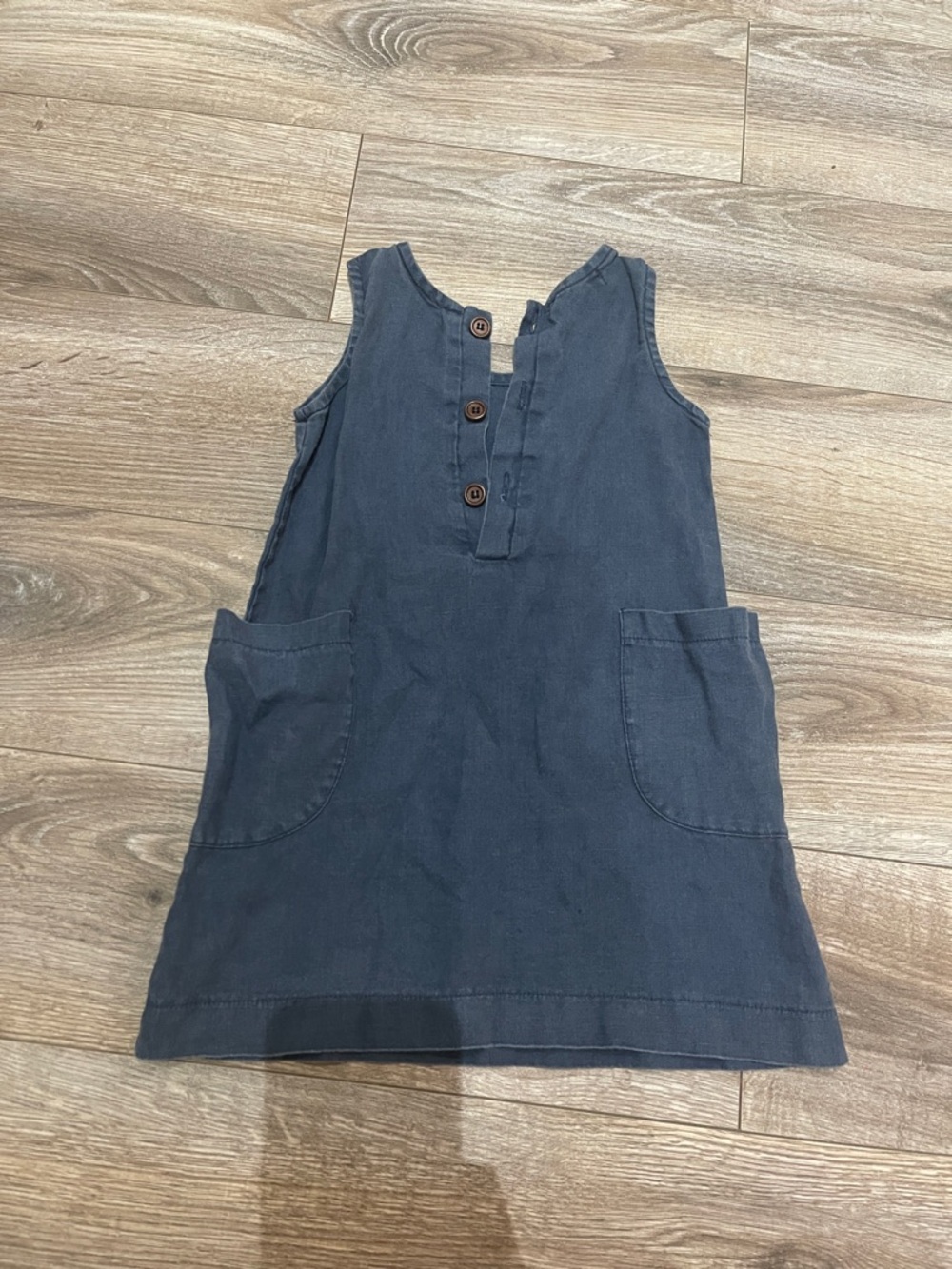 $3 w/ min $20 spend- Toddler Girls 3-4T Blue Dress w/ Wrap Pockets